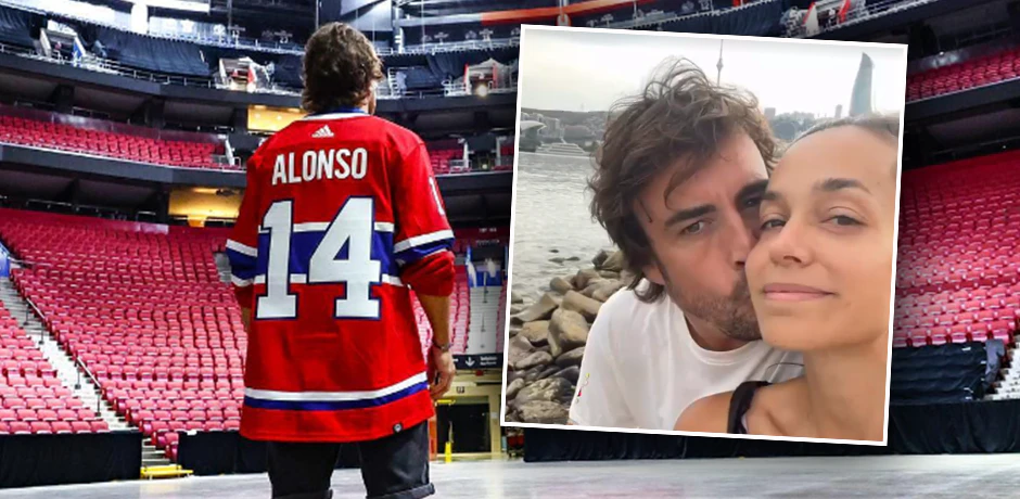 Fernando Alonso und Andrea Schlager