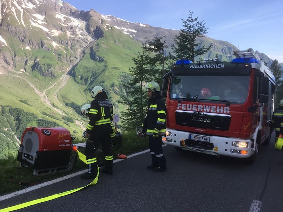 Die Feuerwehren kuppeln am Großglockner.