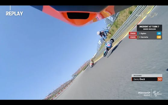Schwerer Abflug in der Moto3.