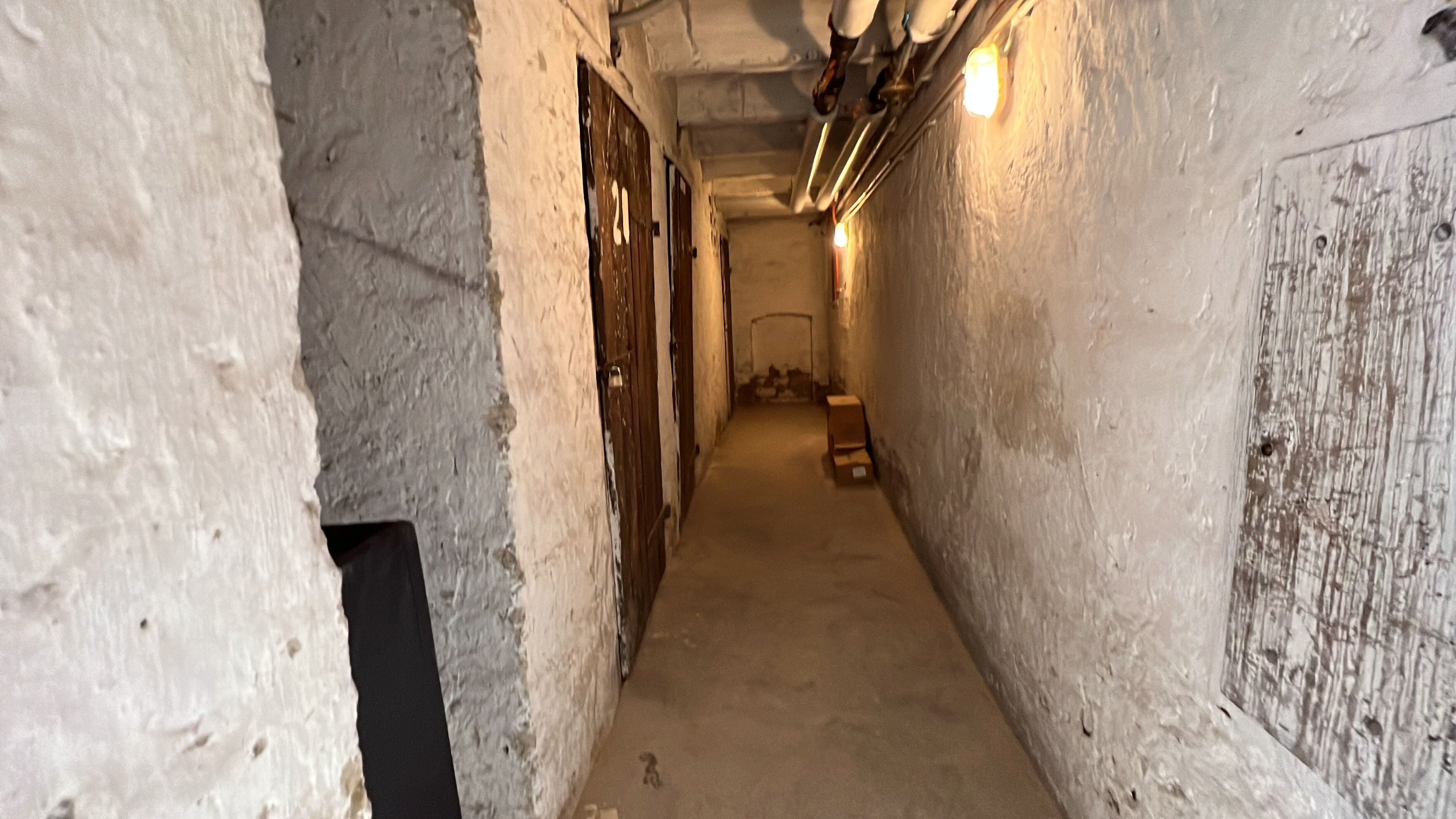 Einer der beiden Festgenommenen, der 30-Jährige, versteckte sich im Kellerbereich vor der Polizei.