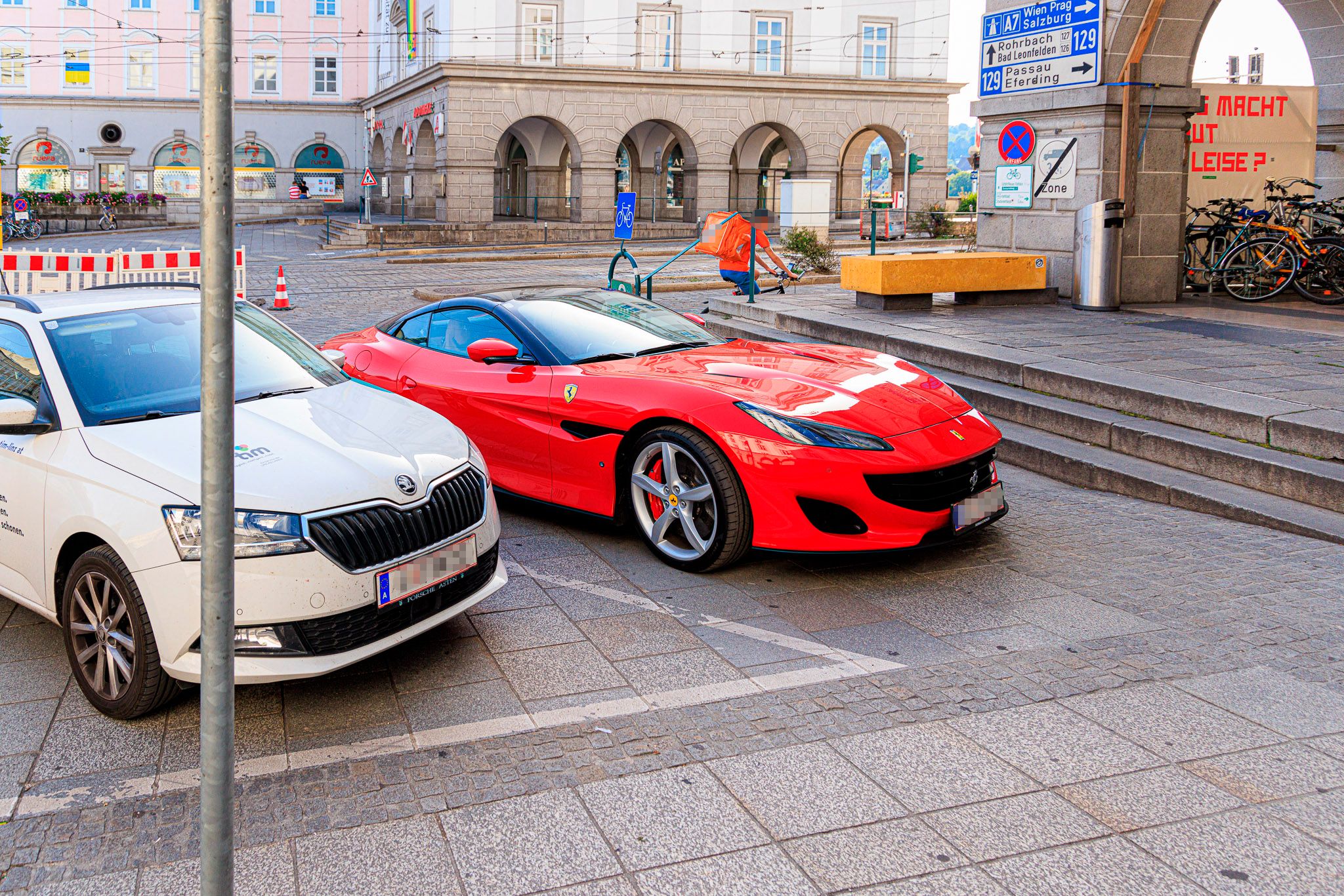 Das Luxusauto gehört nicht zur "tim"-Flotte
