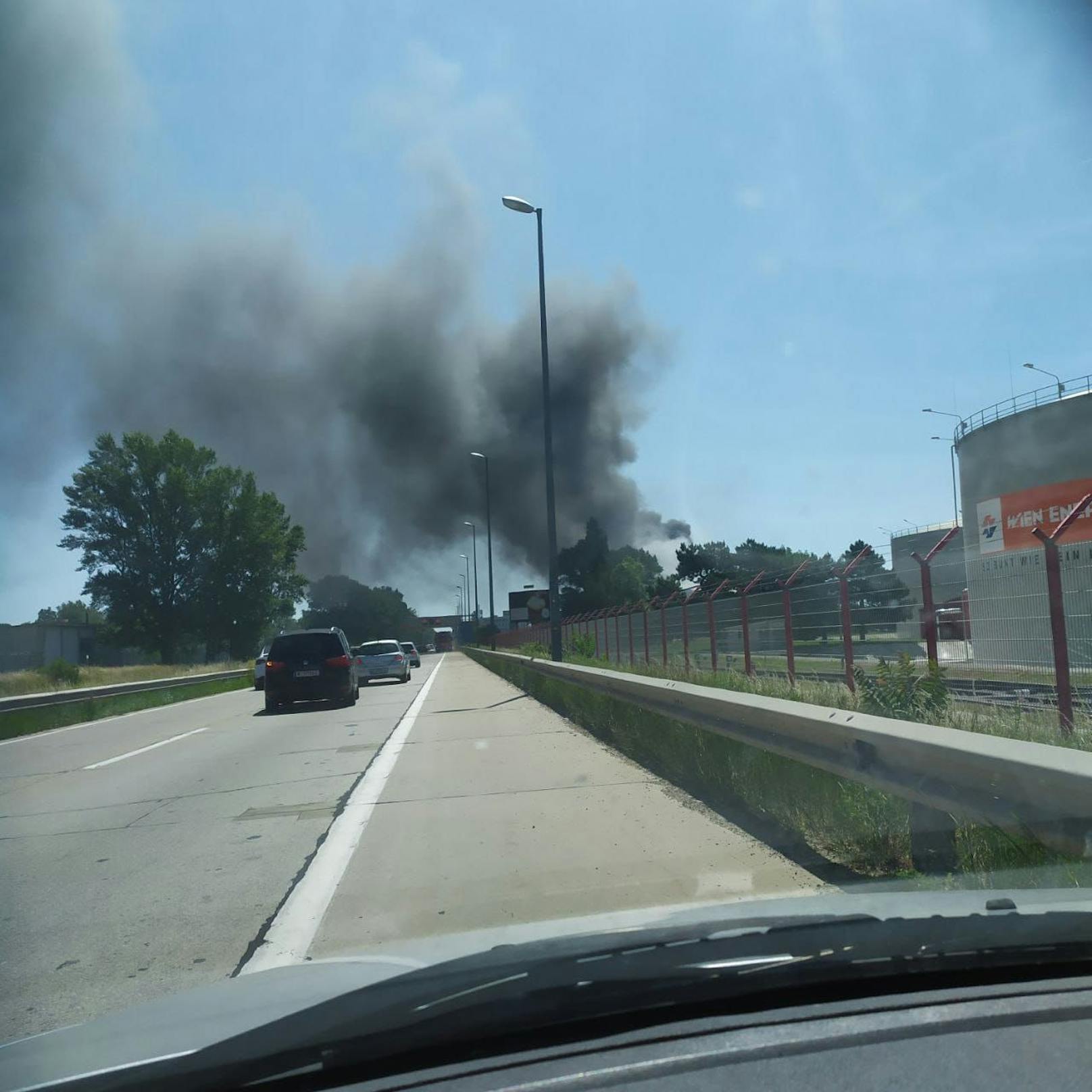 Feuer bei der Ost-Autobahn (A4)