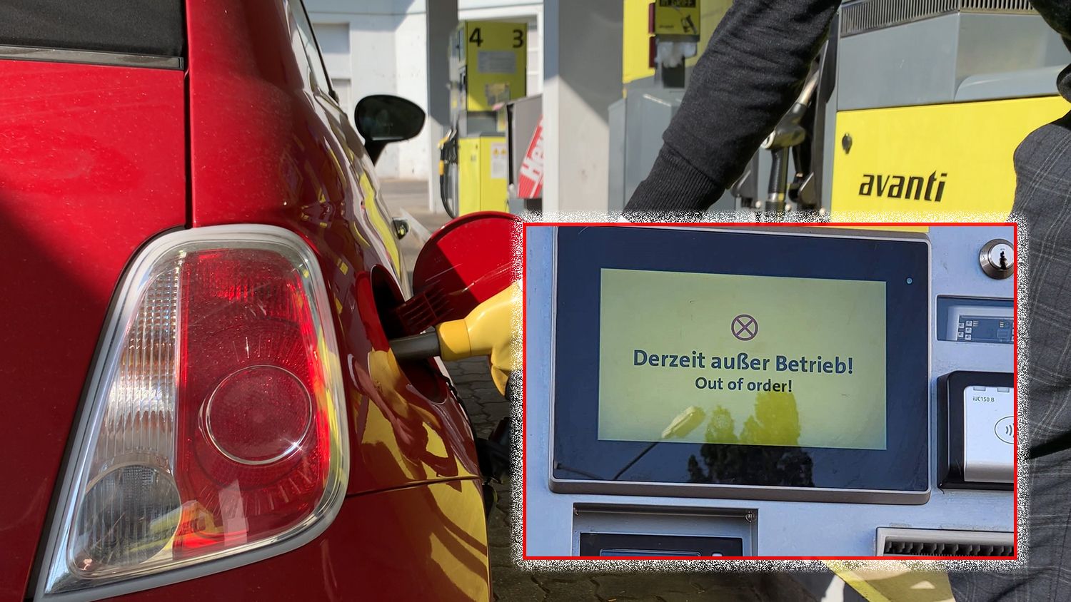 Tankstelle in Schwechat außer Betrieb
