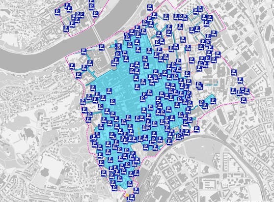 Das neue Online-Service der Stadt listet alle Kurzparkzonen auf.