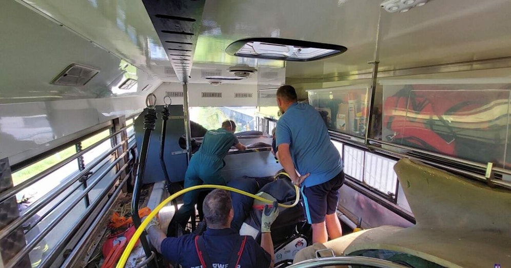 Die Freiwillige Feuerwehr Haslach musste anrücken.