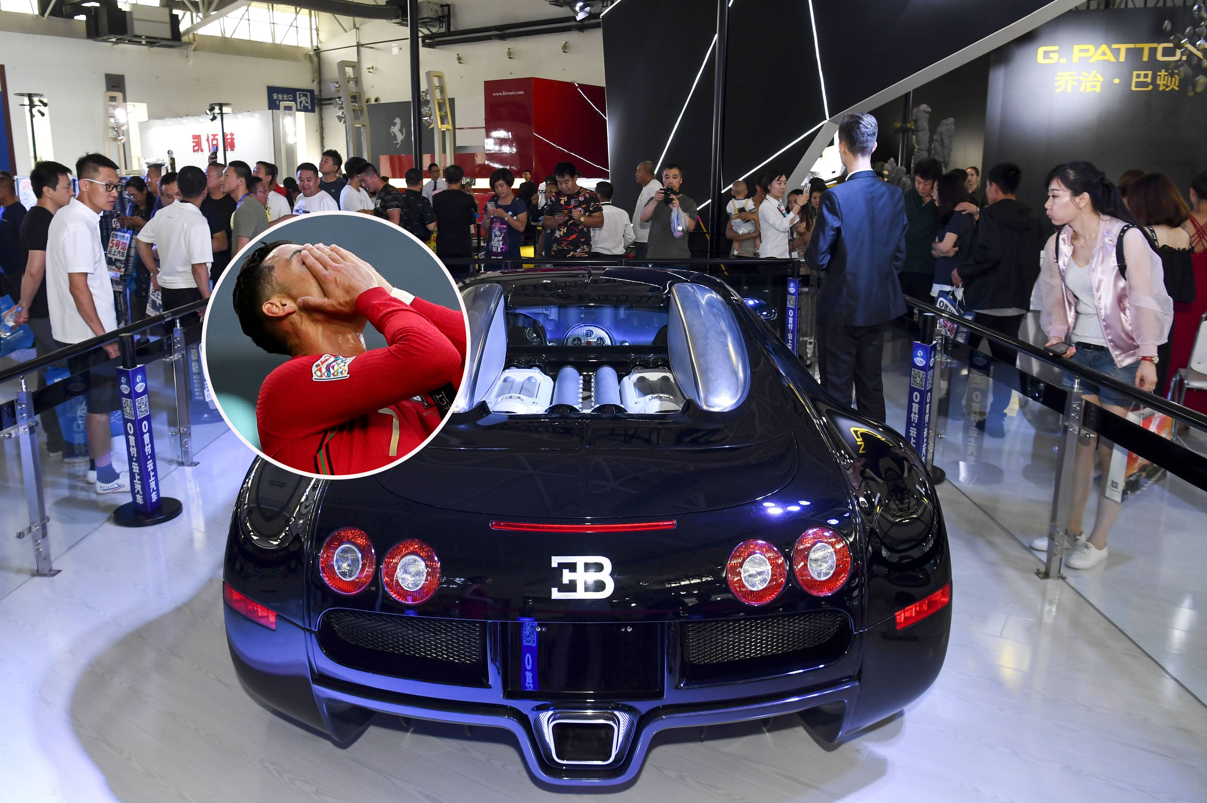 Cristiano Ronaldo ließ den Falschen ans Steuer seines Bugatti Veyron.