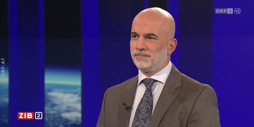 Lungenfacharzt  Arschang Valipour war am Montag in der "ZiB 2" zu Gast.