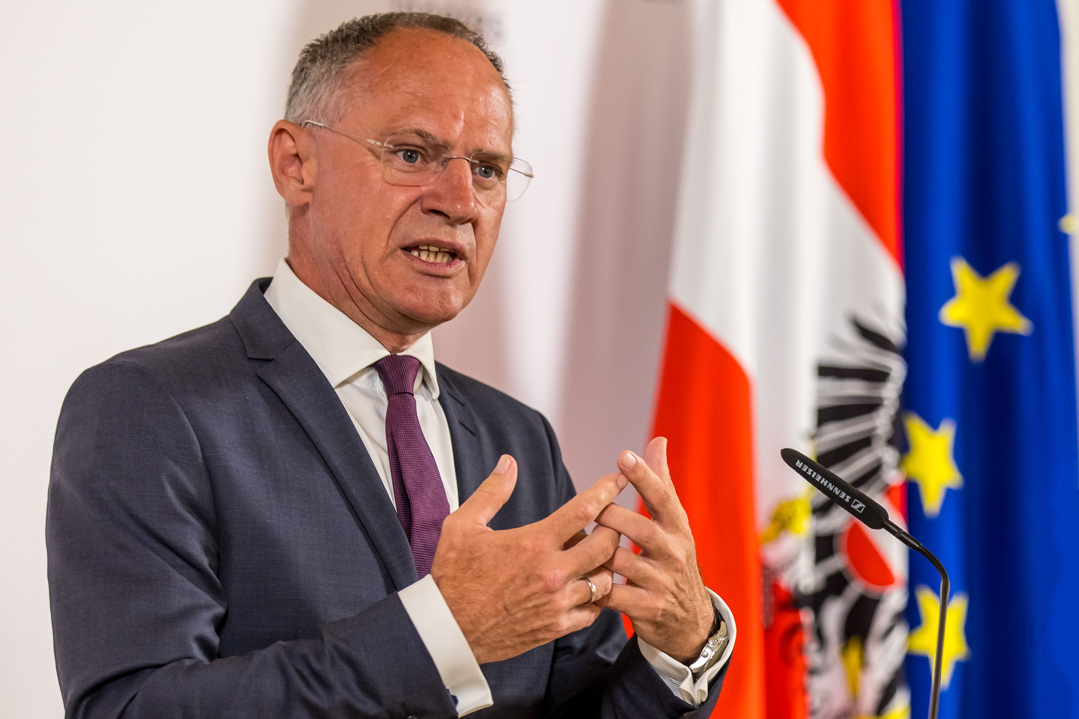 Gerhard Karner bei der Pressekonferenz.