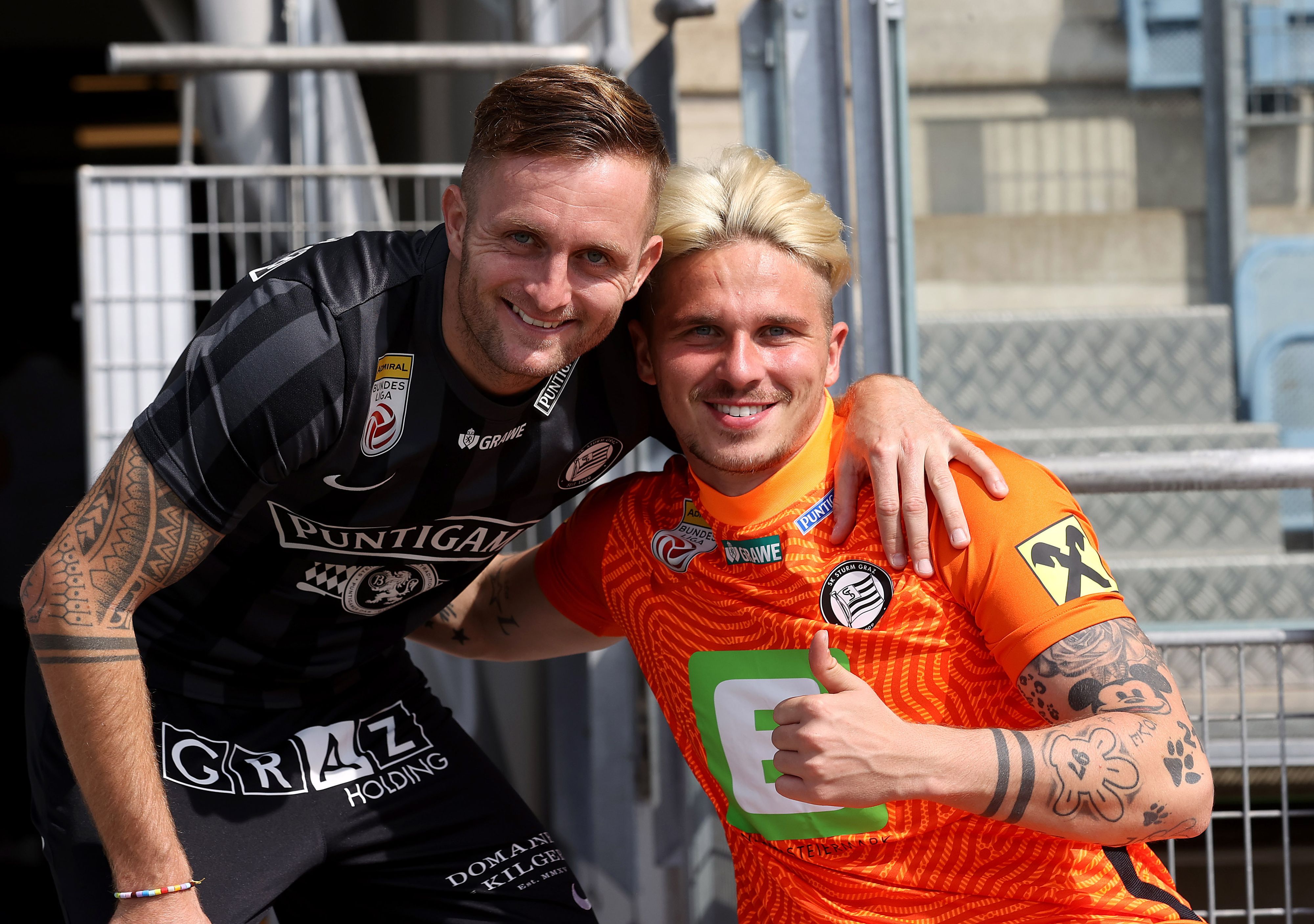 Schützenauer mit Sturm-Kapitän Jantscher