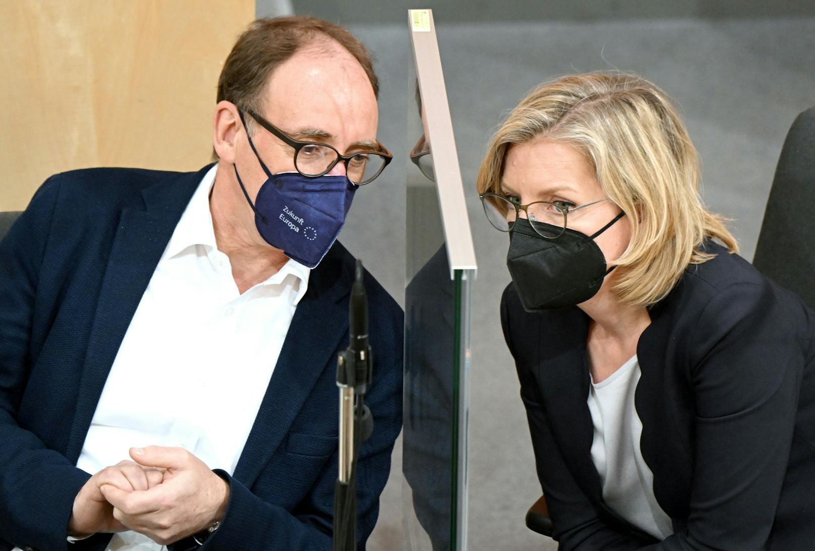 Sozialminister Johannes Rauch (Grüne) und Klimaministerin Leonore Gewessler (Grüne).