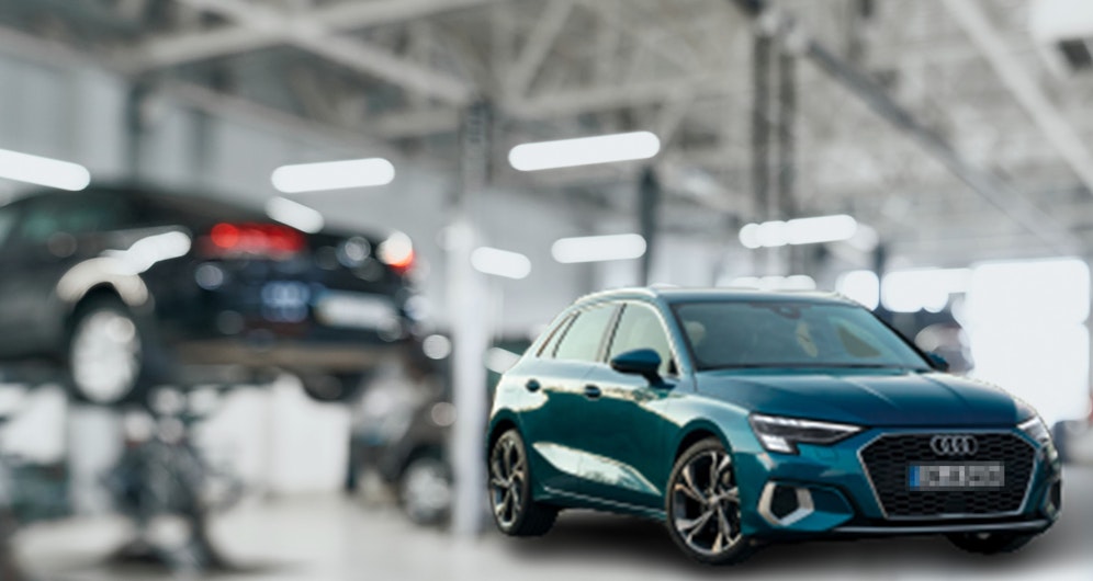 Der Audi ist seit 7 Wochen in der Werkstatt.