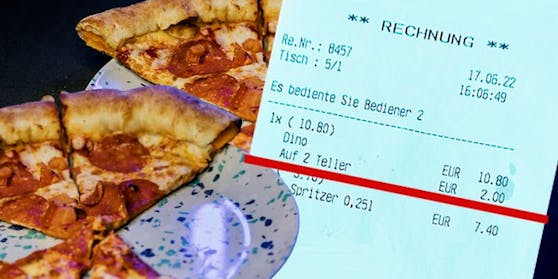 Urlauber-Paar teilte sich eine Pizza auf zwei Tellern - dann folgte ein Aufpreis für den zweiten Teller.