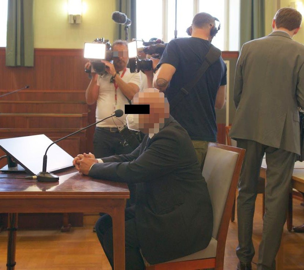 Der Angeklagte vor Gericht