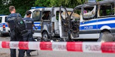 Polizeiautos vor G7-Gipfel abgefackelt – Täter flüchtig