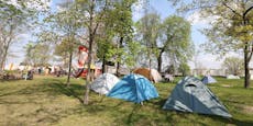 Lobau-Camp packt zusammen und zieht an "geheimen" Ort