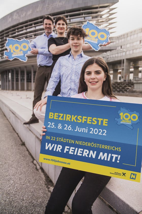 „100 Jahre Niederösterreich“ wird am 25. und 26. Juni bei den Bezirksfesten in 22 Städten gefeiert.