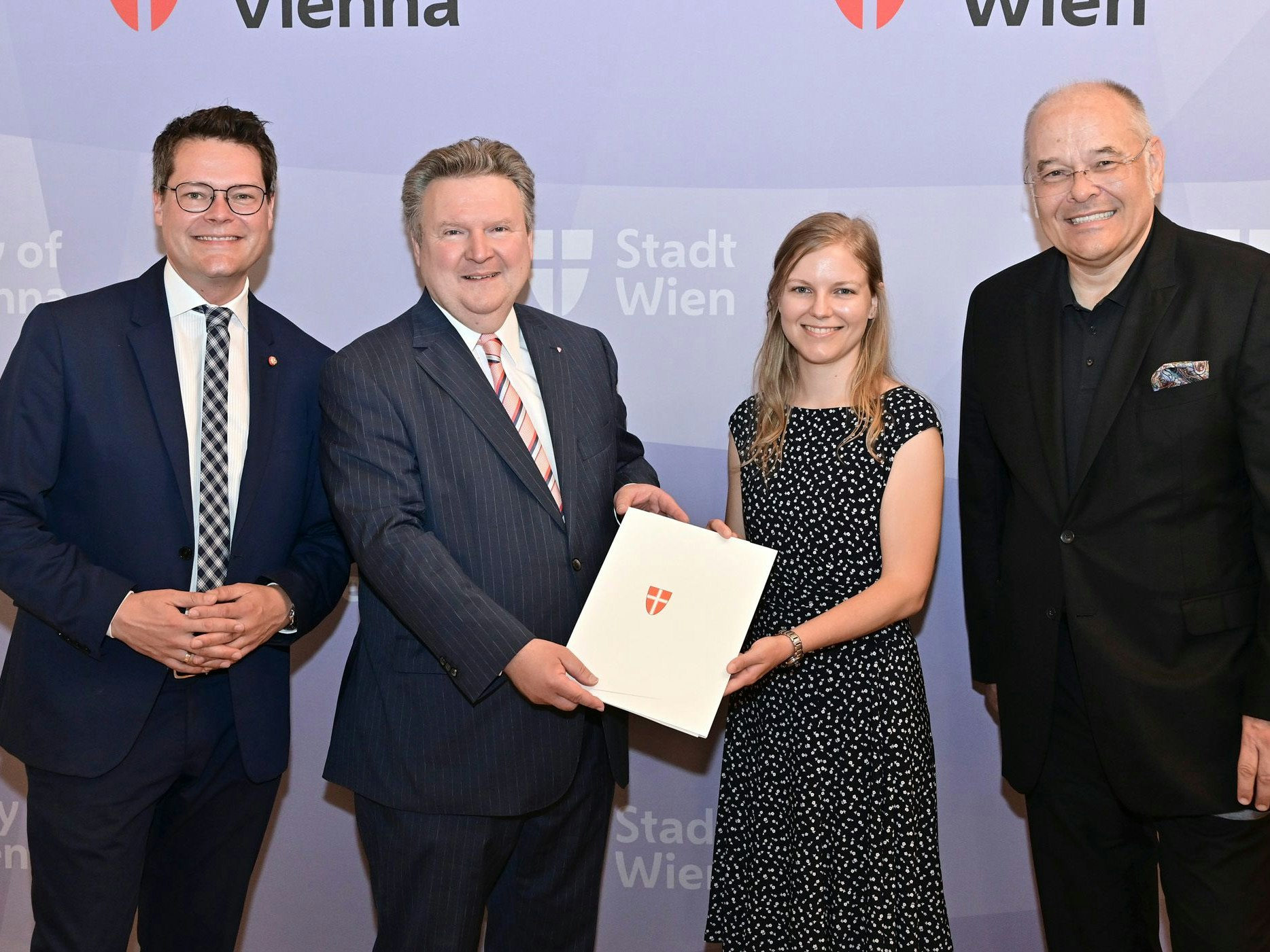 mit Bürgermeister Ludwig und StR Czernohorszky