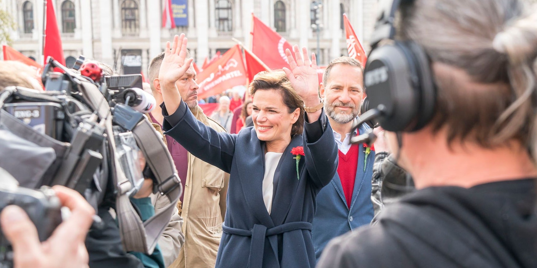 Die erste gewählte Kanzlerin? Vorsichtige Jubelstimmung ist bei SPÖ-Chefin Rendi-Wagner jedenfalls angebracht.