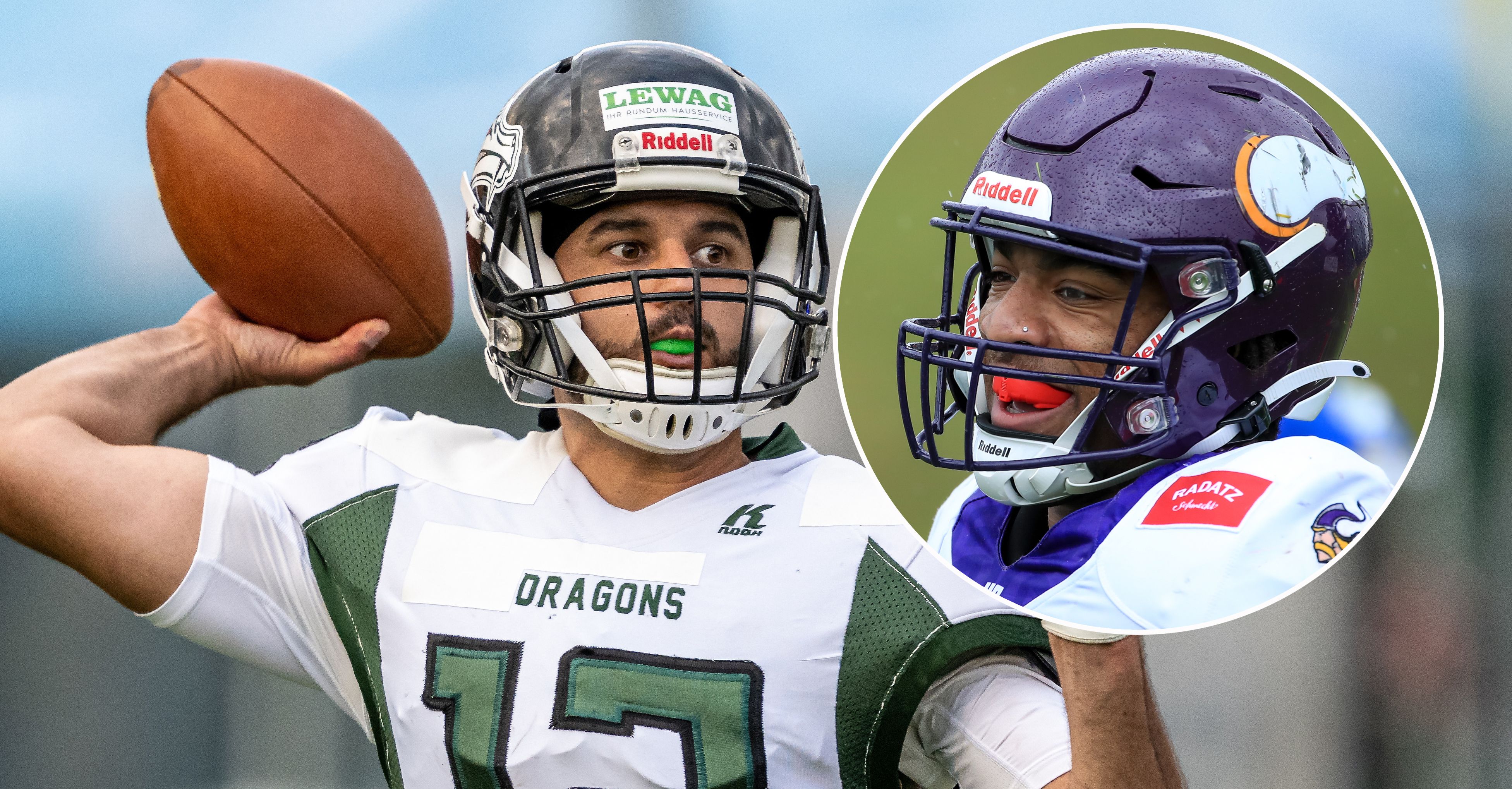 Die Danube Dragons bitten die Vikings zum Football-Derby