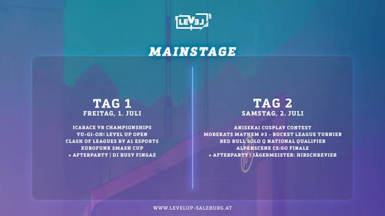 LEVEL UP für die Mainstage: eSports meets Card Gaming meets Cosplay meets Party! 