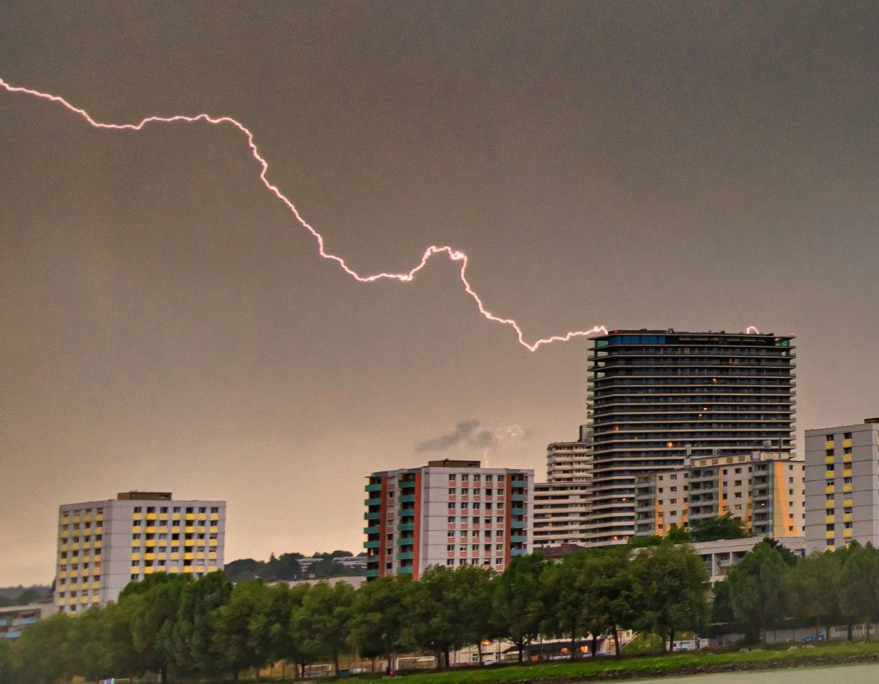 Gewitter über Linz