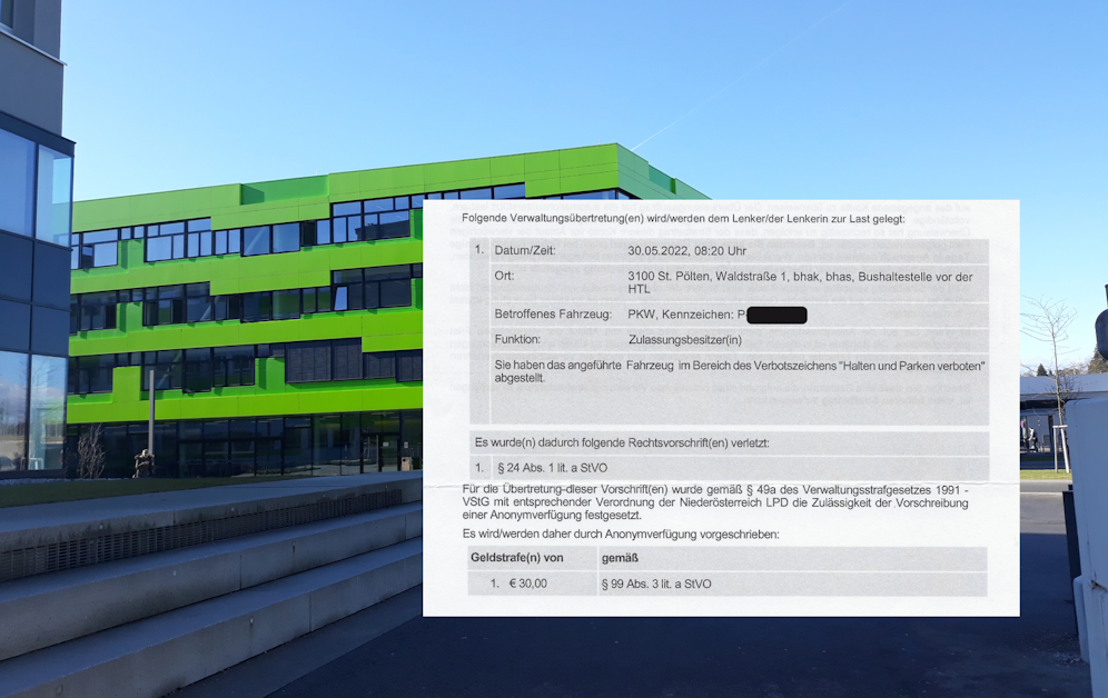 HAK St. Pölten: Hier bekam Vater (47) einen Strafzettel