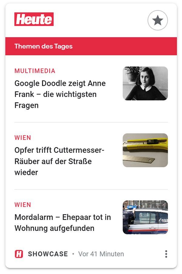 So sieht Google Showcase aus.