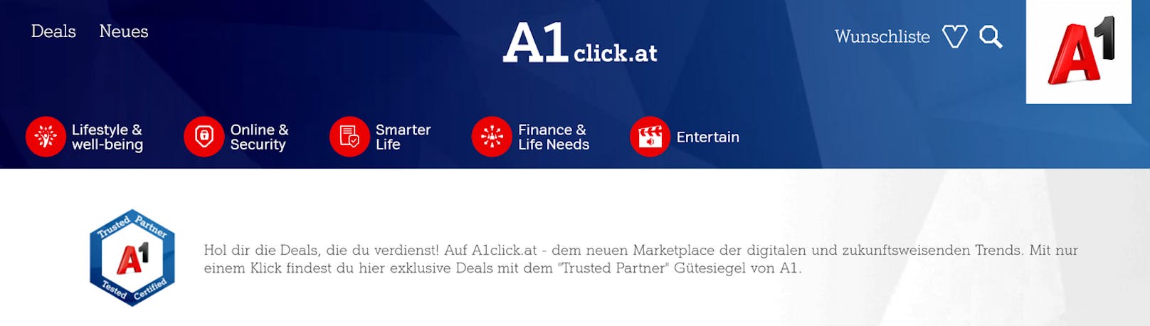 A1 bringt mit A1click.at einen Marketplace für digitale und zukunftsweisende Produkte.