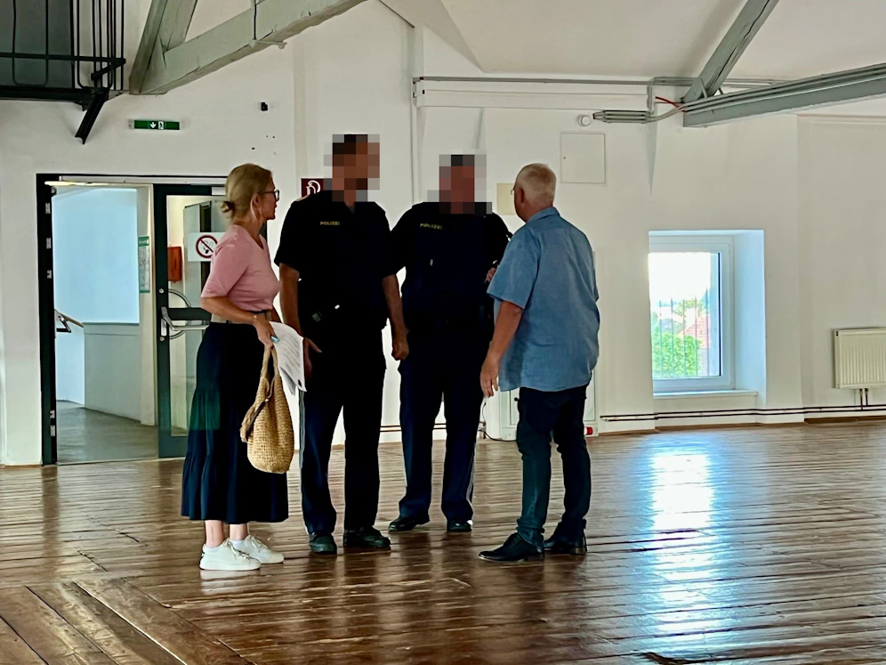 Die Polizei musste schlichten.