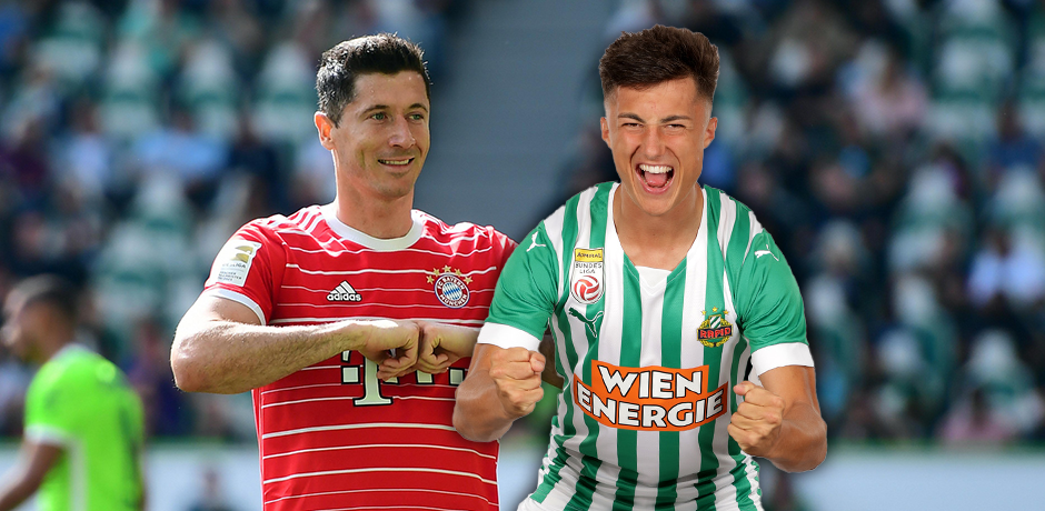 Bernhard Zimmermann und sein Vorbild Robert Lewandowski