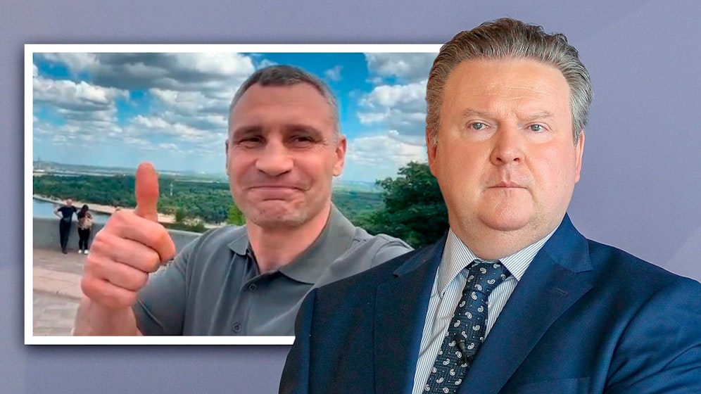 Der echte Witali Klitschko (im Bildausschnitt) dementierte, mit Michael Ludwig telefoniert zu haben.