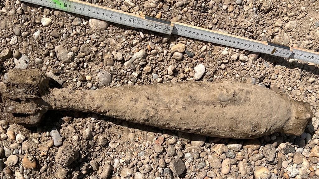 Werfergranate aufgefunden