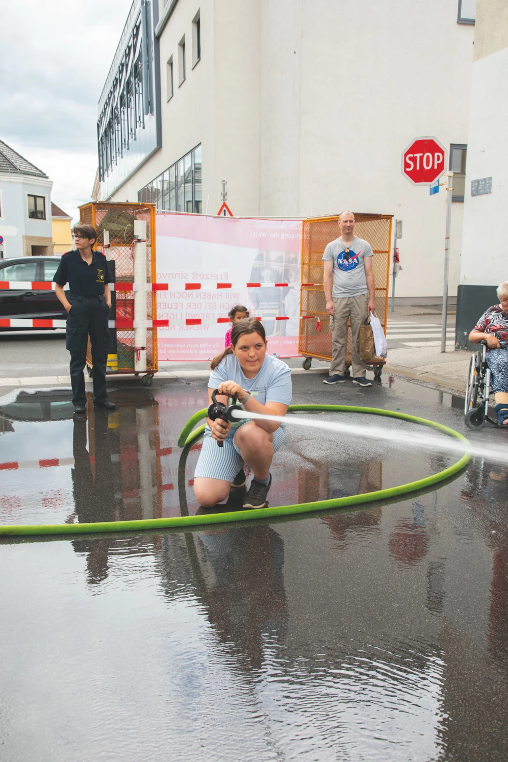 Jubiläum Feuerwehr Wr. Neustadt: Kinder durften 