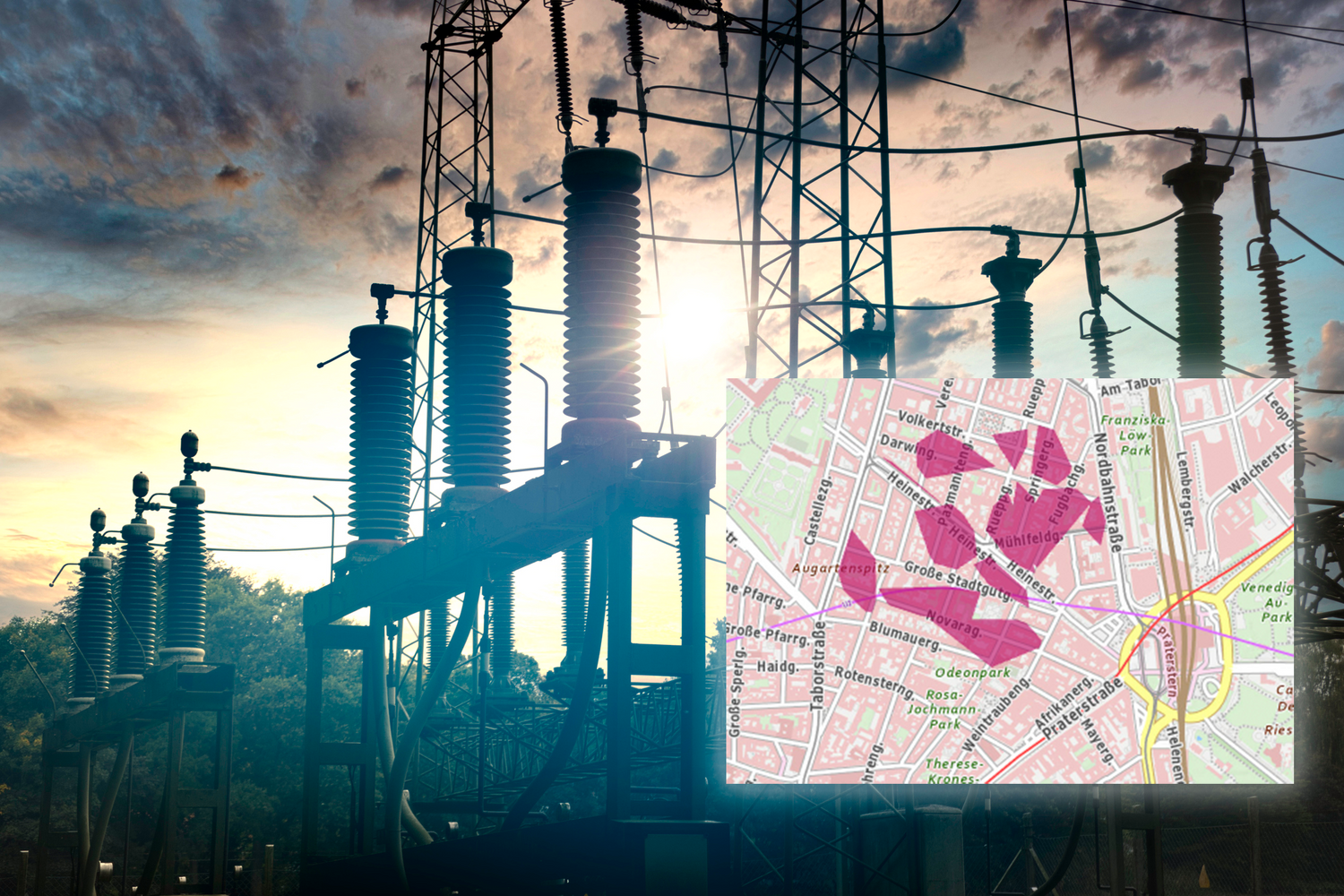 Die Hitze zwang offenbar einige Stromleitungen in die Knie.