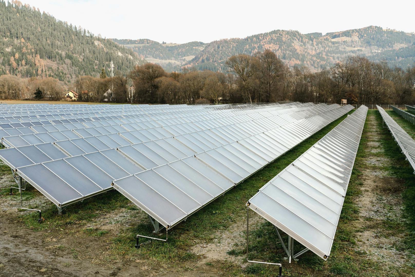 Der Solarpark Friesach ist die größte solarthermische Anlage Österreichs.