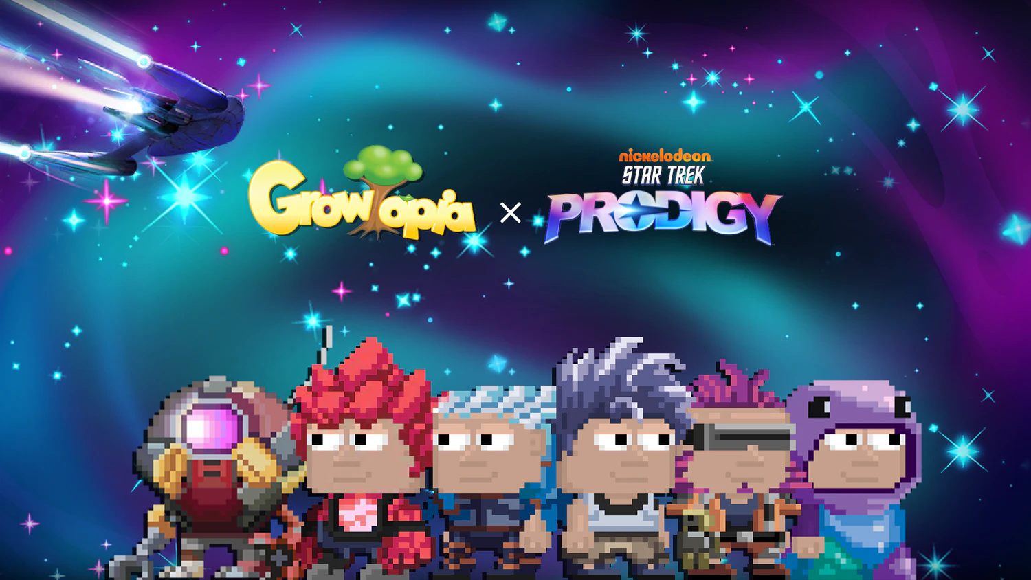 Growtopia startet zeitlich begrenztes Crossover-Event „Star Trek: Prodigy“.