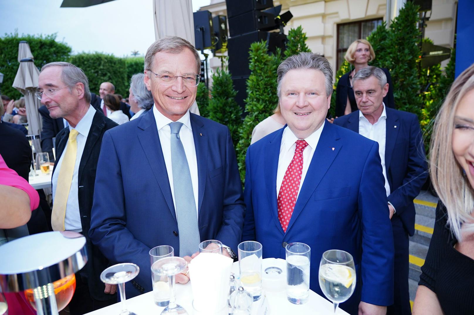 Die beiden Landeshauptleute Thomas Stelzer (OÖ) und Michael Ludwig (W.). 