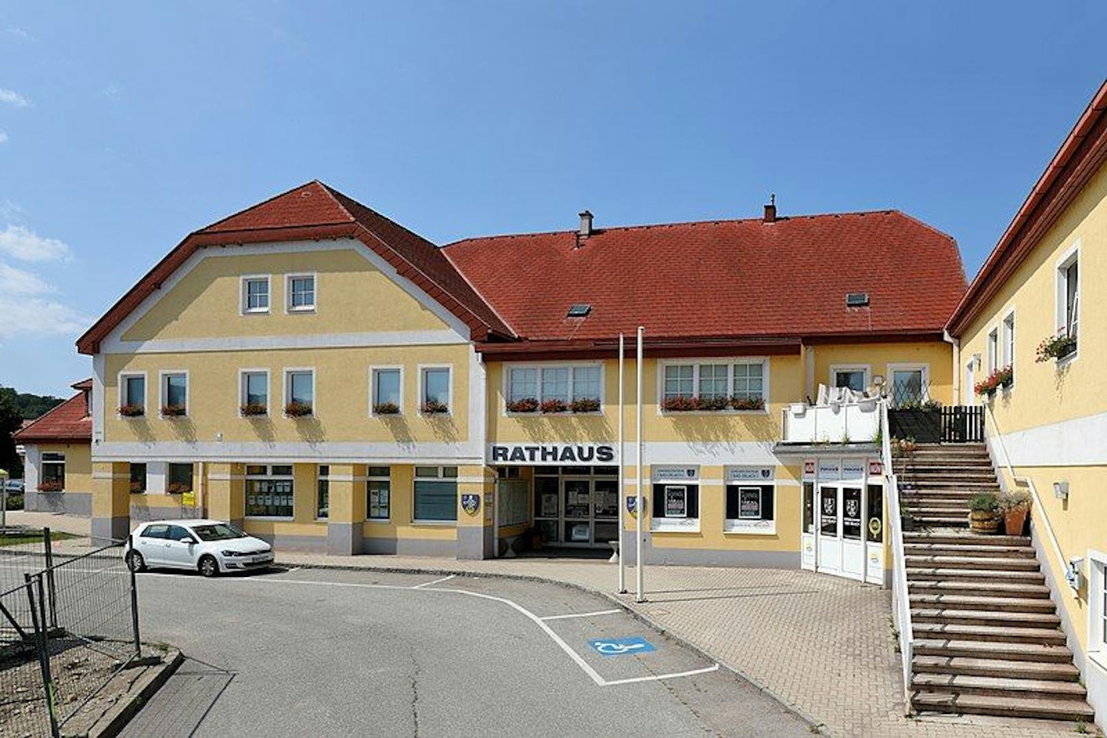 Das Rathaus in Bad Erlach.