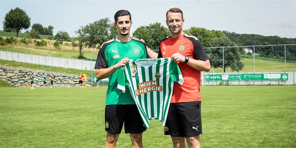 Martin Koscelnik mit Trainer Ferdinand Feldhofer