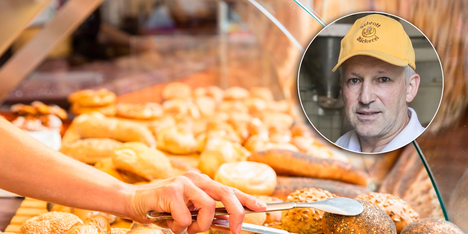"Brot wird leider teurer", bedauert der Wiener Bäcker Josef Schrott.