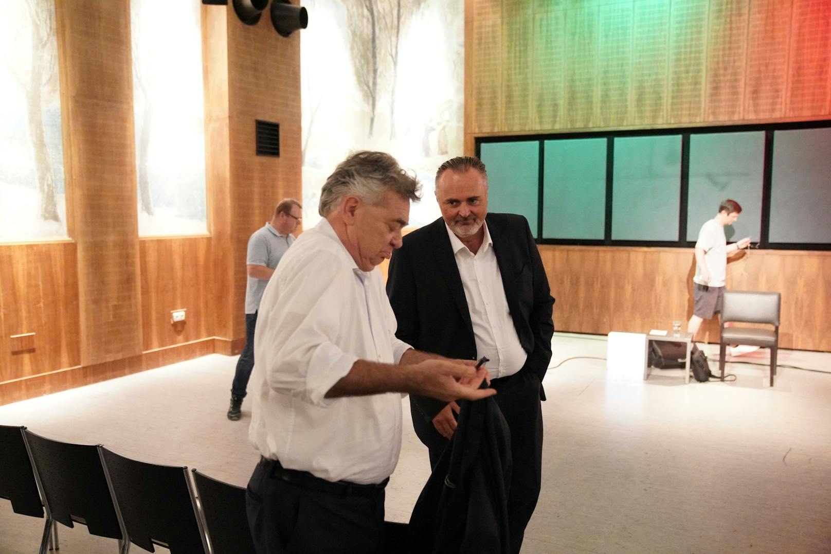 Am Mittwoch diskutierten Werner Kogler und Hans Peter Doskozil im RadioKulturhaus.&nbsp;