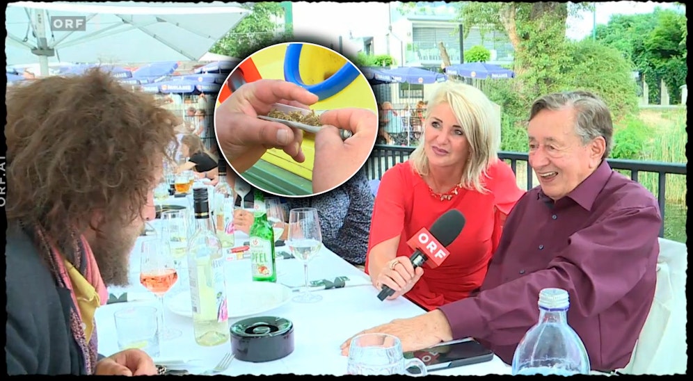 ORF-Reporter Dave hatte für Mausi ein etwas anderes Geburtstagsgeschenk. Weil diese ablehnte, versuchte Dave sein Glück bei Richard Lugner.