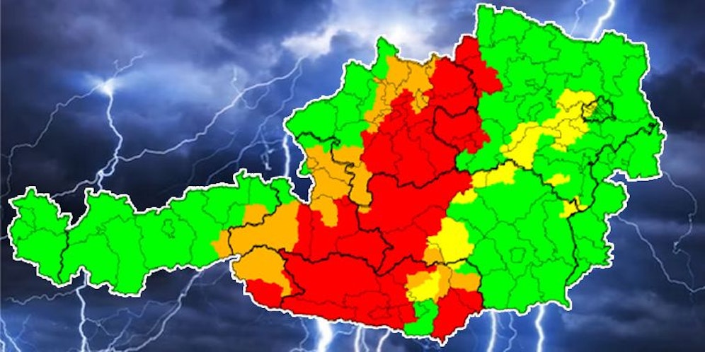 Hagel-Alarm am Mittwoch in Österreich