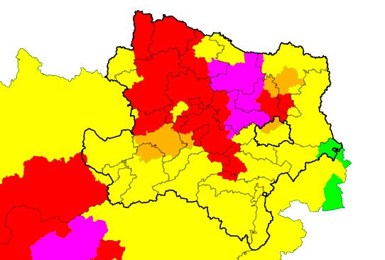 Aktuelle Unwetter-Warnungen in NÖ und Wien.