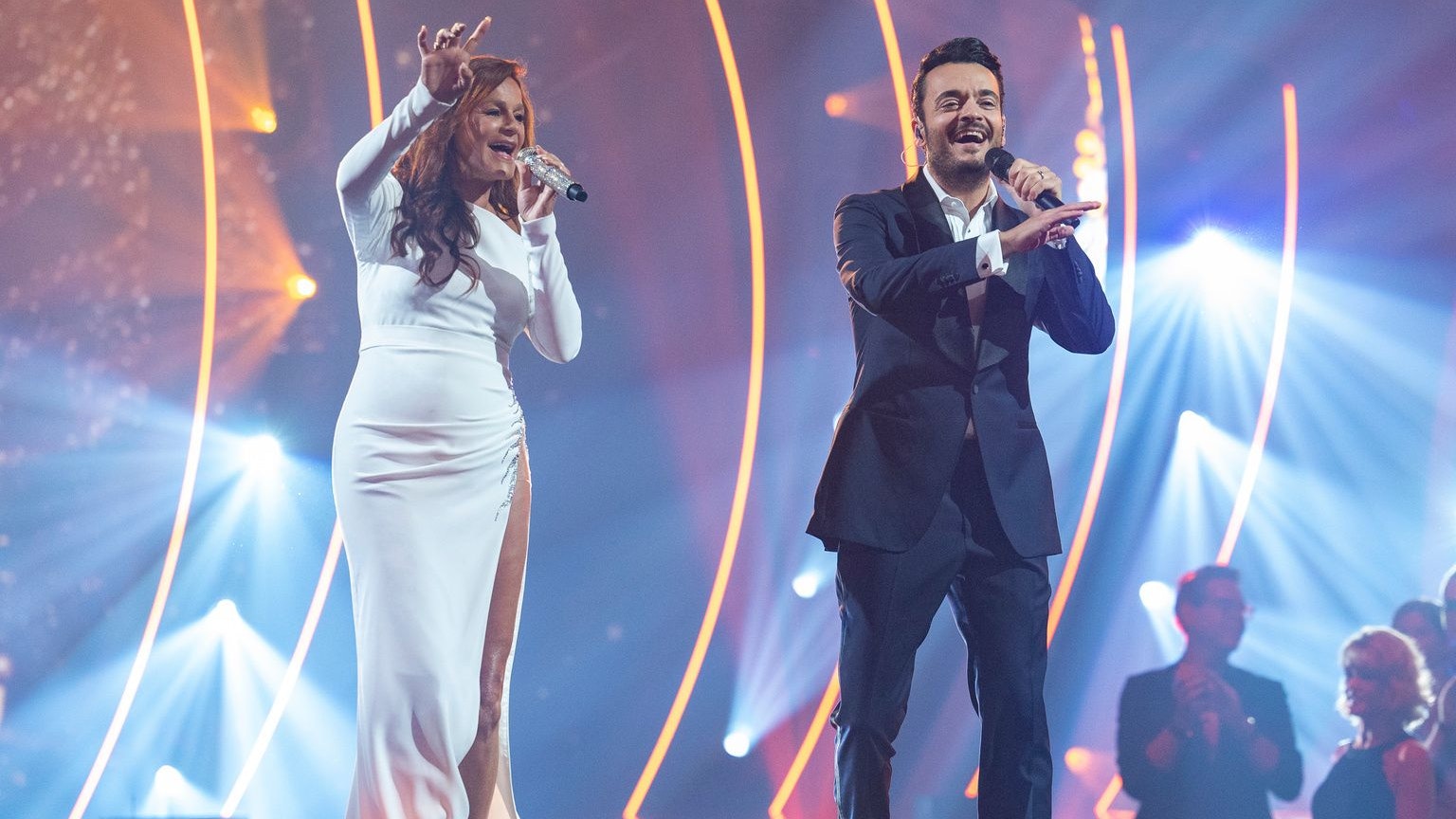 Andrea Berg und Giovanni Zarrella feiern eine große Open-Air-Party in Aspach.