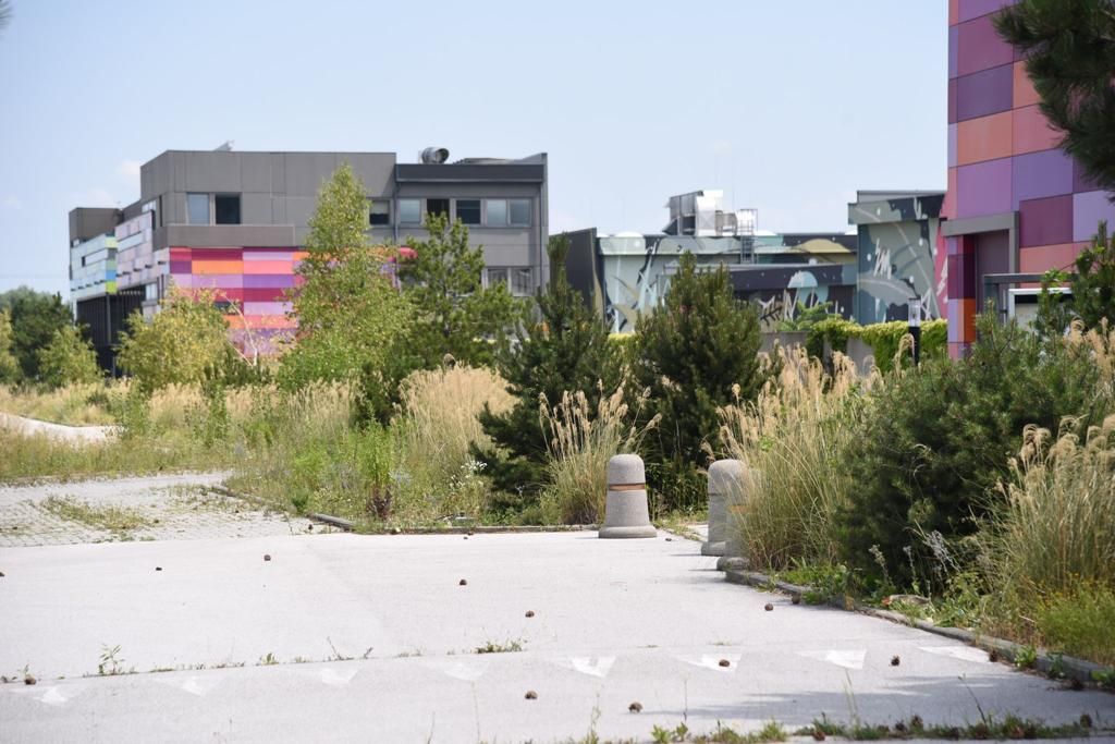 Ehemals ein schickes Einkaufszentrum, jetzt eine Geisterstadt