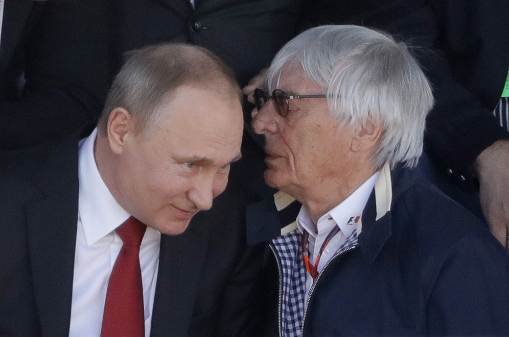 Wladimir Putin und Bernie Ecclestone