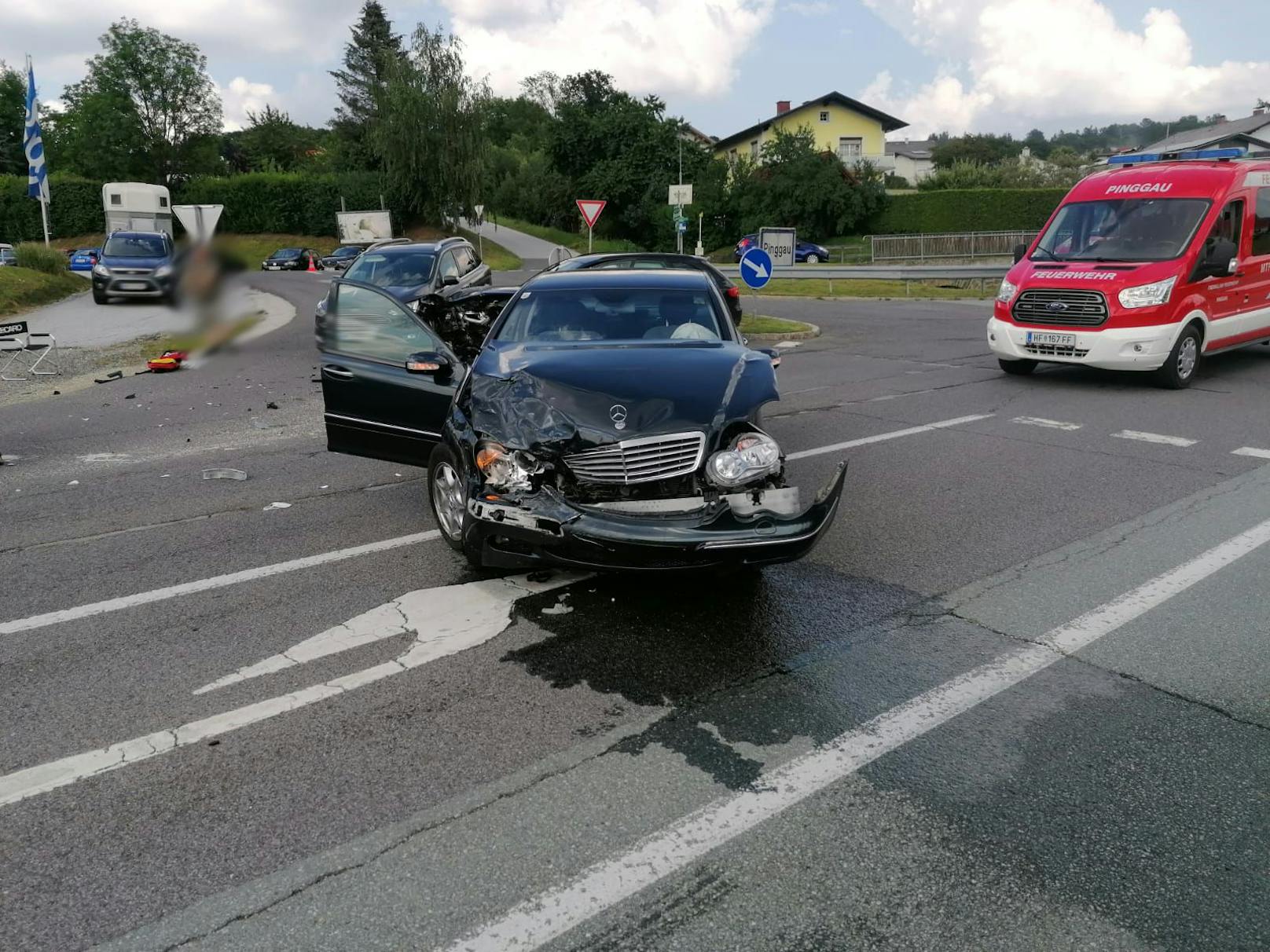 Im Raum Pinggau wurden bei drei Unfällen insgesamt sieben Personen teilweise schwer verletzt.