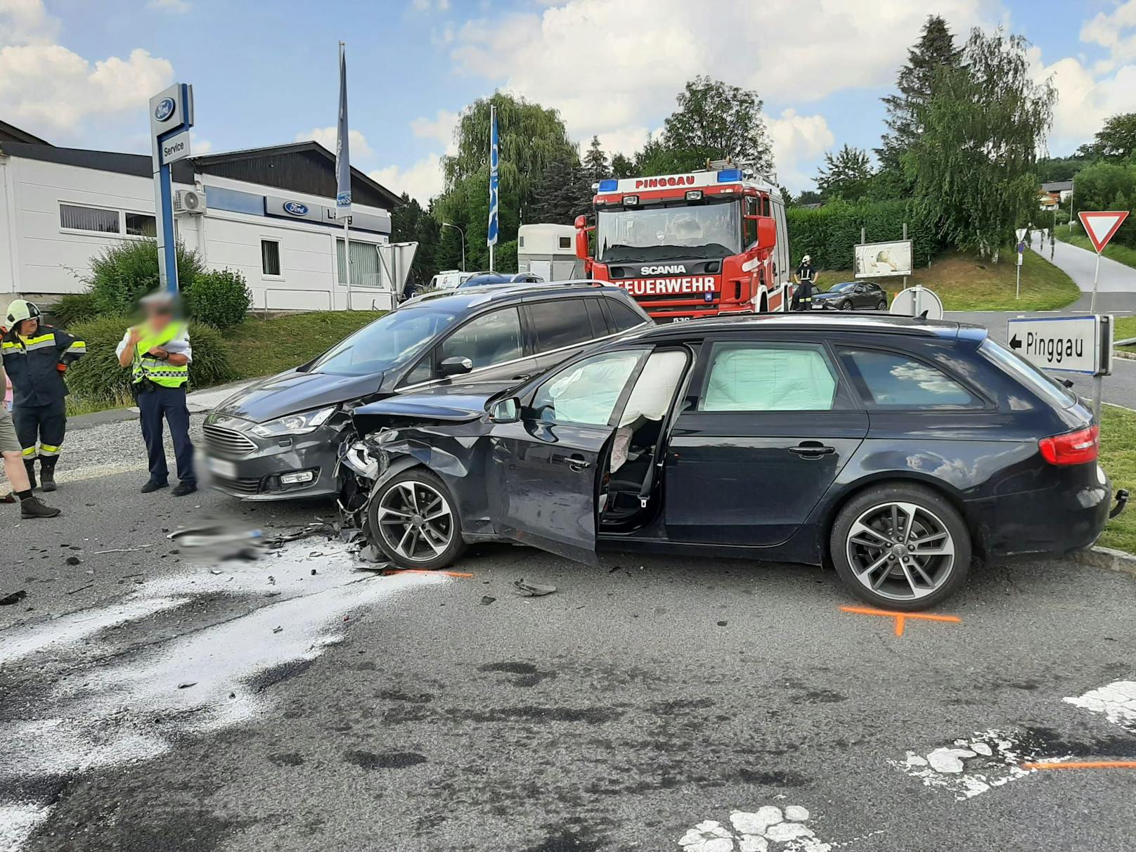 Im Raum Pinggau wurden bei drei Unfällen insgesamt sieben Personen teilweise schwer verletzt.