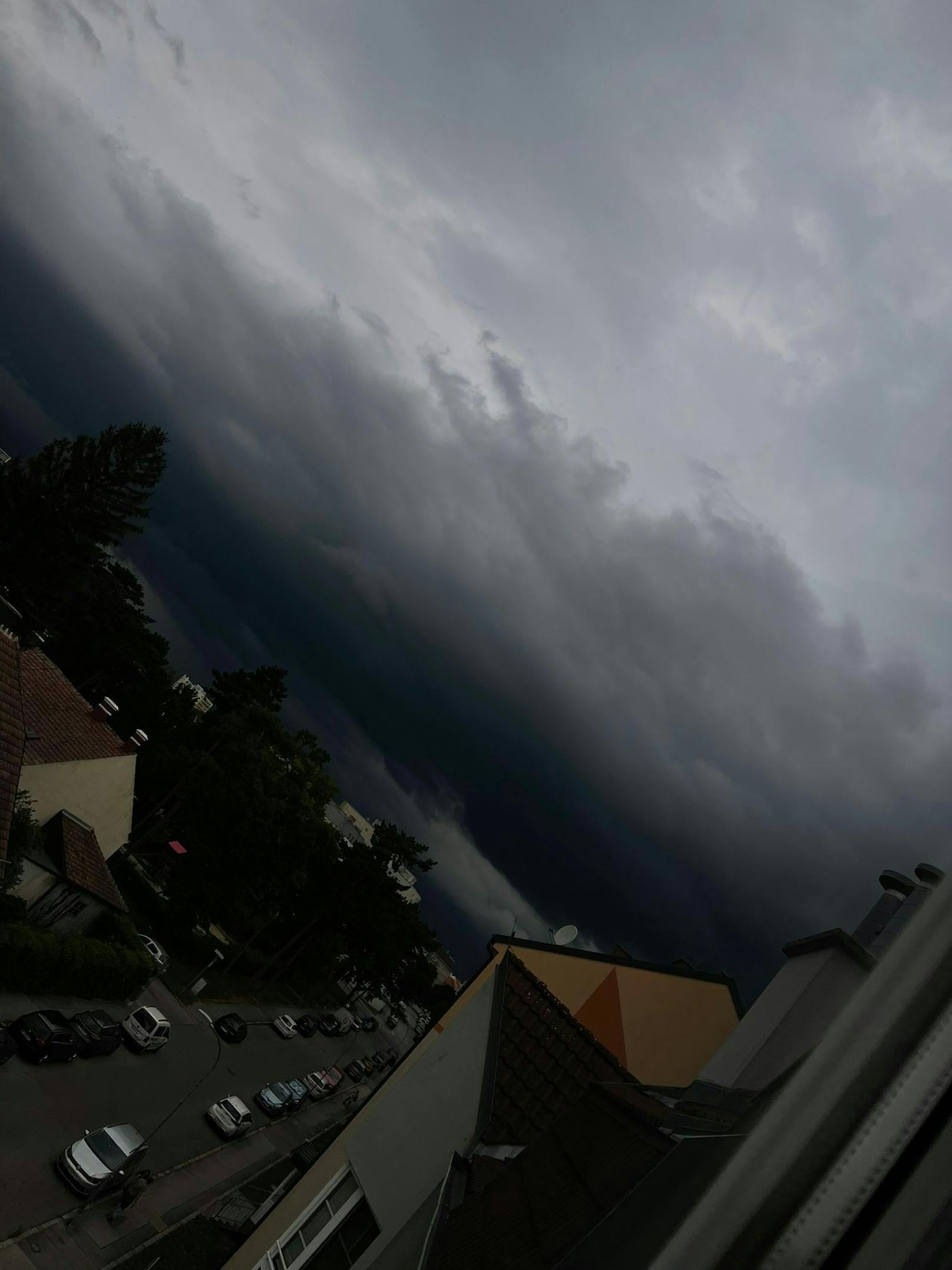 Dieses Unwetterfoto entstand in Korneuburg (NÖ)